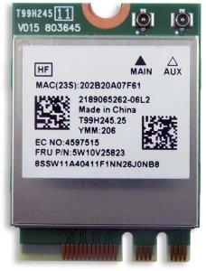 Karta sieciowa Lenovo LTN 8852BE Wireless WLAN 2