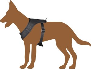 Przyjaciele SZELKI DLA PSA  Z TAŚMĄ ODBLASKOWĄ 59 - 81CM EXTRA LARGE 4