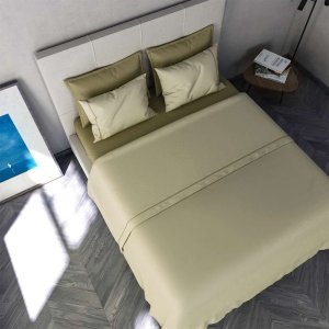 Casio Bed sheet marki Le Telerie model Set completo letto lenzuola cotone kolor Brązowy. Akcesoria Dla obu płci. Sezon: Cały rok NoSize 1