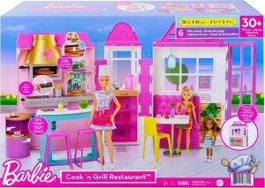 Lalka Barbie Barbie Zestaw Mattel Barbie RESTAURACJA Z LALKĄ BARBIE 78CM 25 DODATKÓW 1