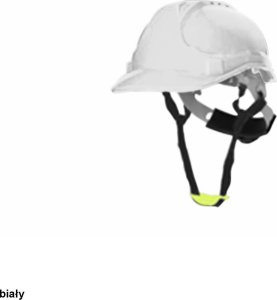 R.E.I.S. HELMET GUNNAR ABS - Kask ochronny GUNNAR ABS c. yellow ST03-YY102 - biały - 53-62 cm 2