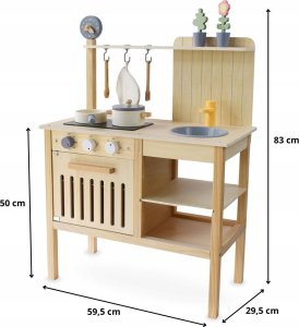 Lean Sport Drewniana Kuchnia Ogrodowa z Akcesoriami 7