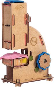 Mr.Playwood Smartivity Drewniane Mechaniczne Puzzle 3D - Mikroskop 2
