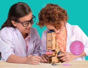 Mr.Playwood Smartivity Drewniane Mechaniczne Puzzle 3D - Mikroskop 4