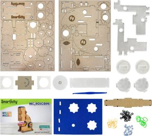 Mr.Playwood Smartivity Drewniane Mechaniczne Puzzle 3D - Mikroskop 6