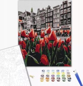 Twoje Hobby Malowanie po numerach BRUSHME, 40x50 cm, tulipany Amsterdamu, 1 szt. 1