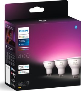 Signify Philips Hue White & Col. Amb. GU10 Dreierpack 3x350lm 10