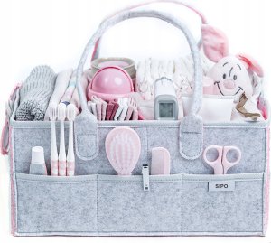 Zapf Organizer for diapers and baby accessories SIPO OF002, pink/grey 2