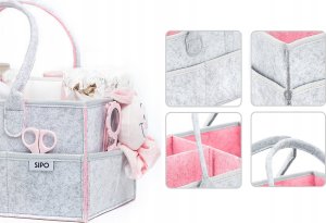 Zapf Organizer for diapers and baby accessories SIPO OF002, pink/grey 4