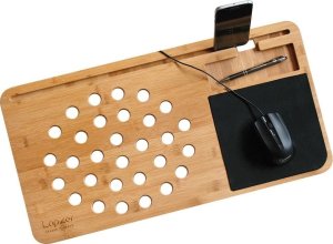 Alogy Bambusowa Podstawka pod Laptopa na Kolana - Mobilne Biurko 2