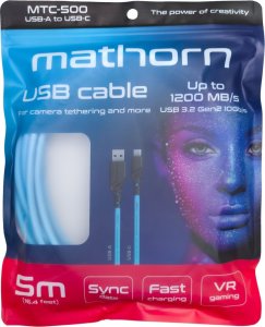 Kabel USB Eaton USB-A - USB-C 5 m Niebieski (MTC-500) 3