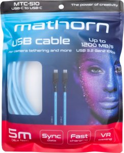 Kabel USB C2G USB-C - USB-C 5 m Niebieski (MTC-510) 3