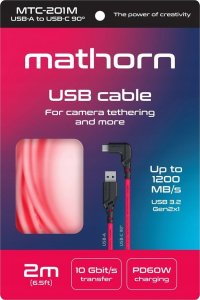 Kabel USB Eaton USB-A - USB-C 2 m Różowy (MTC-201M) 4