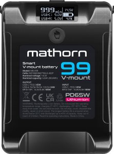 Akumulator Canyon Bateria Mathorn MB-V99 6800mAh PD65W OLED USB-C 99Wh V-mount 1