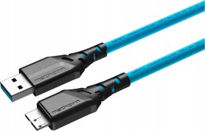 Kabel USB Ednet Kabel fotograficzny Mathorn MTC-520 5m 10Gbps USB A - MicroB ArcticBlue 1