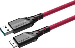 Kabel USB Ednet Kabel fotograficzny Mathorn MTC-220M 2m 10Gbps USB A - MicroB Magenta 1