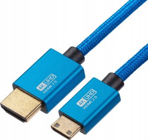 Kabel Baseus Kabel wideo Mathorn MVC-40AC HDMI - HDMI Mini C 2.0 4K 60Hz 18Gbps 40cm 1