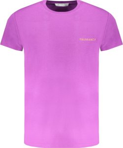 Trussardi FIOLETOWY T-SHIRT MĘSKI Z KRÓTKIM RĘKAWEM TRUSSARDI 2XL 1