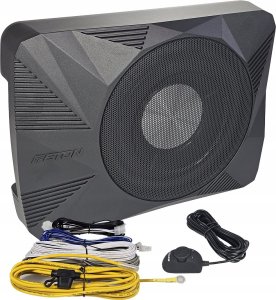 Subwoofer samochodowy Axton ETON, USB10AR, 25 cm žemų dažnių kolonėlė su stiprintuvu 1