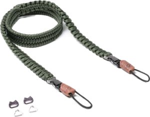 BCB C-ROPE Kameragurt Traveler aus Paracord 100cm Military Olive retail 1