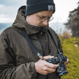 HP C-ROPE Kameragurt Traveler aus Paracord 125cm Silent Black retail 5