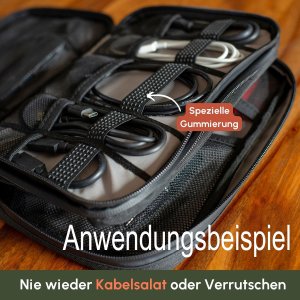 MoKo C-ROPE Organizer elektroniczny Wodoodporny w czarnym kolorze retail 3