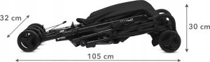 Wózek Kidwell KIDWELL WÓZEK PARASOLKA QUGAR BLACK 5901130105212 12