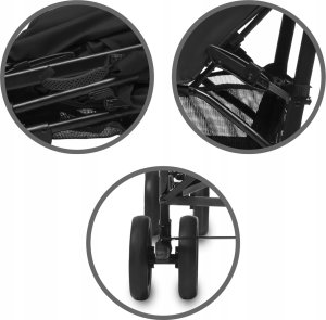 Wózek Kidwell KIDWELL WÓZEK PARASOLKA QUGAR BLACK 5901130105212 9
