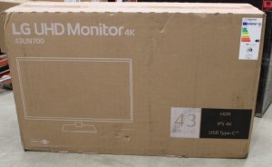 Monitor LG SALE OUT. LG 43UN700P-B  42,5" 4K 3840x2160/ 400cd/m2 /8ms/ HDMI USB DisplayPort LG Monitor  43UN700P-B 42.5 " IPS UHD 16:9 8 ms 400 cd/m DAMAGED PACKAGING HDMI ports quantity 4 60 Hz one size 1