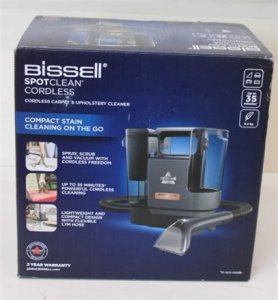 Bissell SALE OUT. Bissell SpotClean Cordless EU, Carpet and Upholstery Cleaner, UNPACKED, USED, SCRATCHES | SpotClean EU, Carpet and Upholstery Cleaner | 3681N | Cordless operating | Washing function | 25.9 V | Operating time (max) 35 min | Black | Warra 1