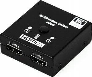 Pawonik SWITCH HDMI 2.1 2x1 SPLITTER 1x2 8K DWUKIERUNKOWY one size 1