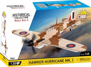 Cobi COBI 5866 Historical Collection WWII Samolot Hawker Hurricane Mk.1 138 klocków 5