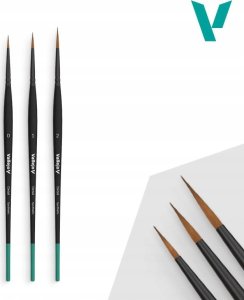 Winsor & Newton Brush design set synthetic hair (sizes 0, 1, 2) 3