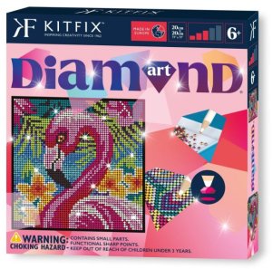 Clarins KITFIX DIY set Diamond Art Flamingo 1