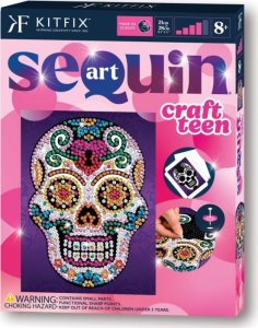 Dover Publications Inc. KITFIX DIY set Sequin Art Craft Teen Sugar Skull 1
