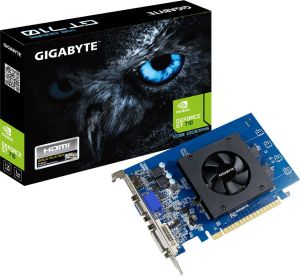 Karta graficzna Gigabyte GT 710 1GB DDR5 (64 bit), DVI-D, HDMI, VGA, BOX (GV-N710D5-1GI) 1