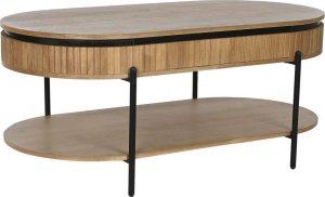 Bigbuy Home MebleTV Home ESPRIT Czarny Naturalny Metal 120 x 64 x 52 cm 1