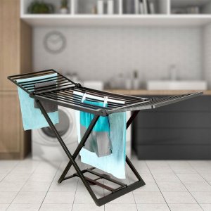 ProGarden Suszarka na pranie czarna rozkładana XXL 208 cm 7