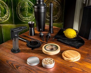 Gadget Master Zestaw barmański z wędzeniem whisky DELUXE 2w1 4