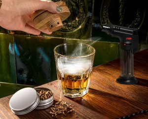 Gadget Master Zestaw barmański z wędzeniem whisky DELUXE 2w1 7