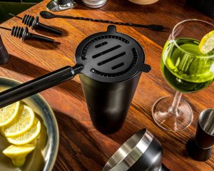 Gadget Master Zestaw barmański z wędzeniem whisky DELUXE 2w1 9