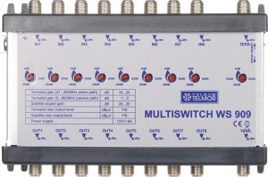 Eaton WZMACNIACZ MAGISTRALI MULTISWITCHOWEJ WS-909 9 WEJŚĆ / 9  WYJŚĆ TELMOR 1