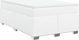 vidaXL Łóżko kontynentalne z materacem białe 120x190 cm 2