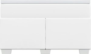 vidaXL Łóżko kontynentalne z materacem białe 120x190 cm 4