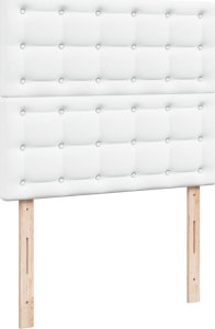 vidaXL Łóżko kontynentalne z materacem białe 120x190 cm 8