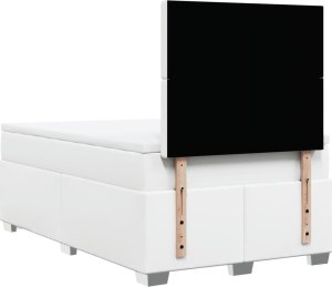 vidaXL Łóżko kontynentalne z materacem białe 120x190 cm 10