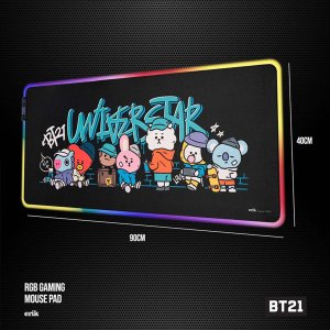 Harry Potter BT21 - Mata gamingowa / na biurko XXL z podświetleniem LED (90 x 40 cm) 2