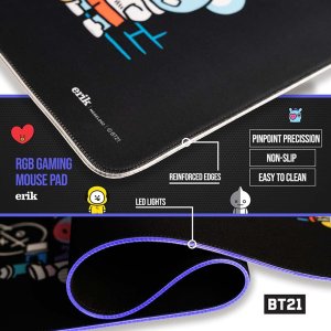 Harry Potter BT21 - Mata gamingowa / na biurko XXL z podświetleniem LED (90 x 40 cm) 5