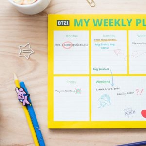 Pusheen BT21 - Planner tygodniowy 54 strony A4 5