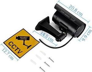 OEM Atrapa kamery tubowej czarna LED AT-1B-B 5